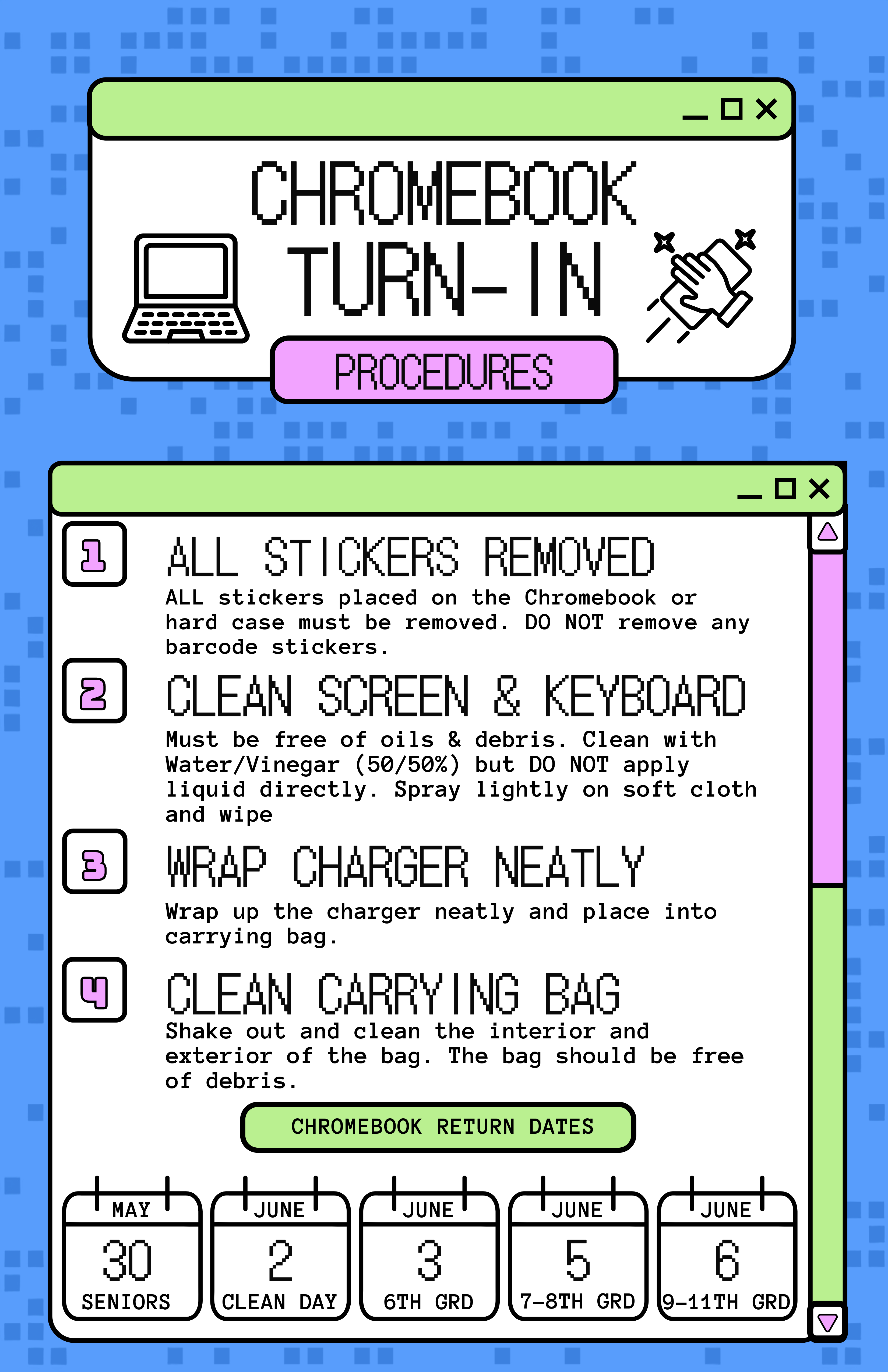 Chromebook Turn In Procedures 2025